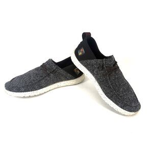 Hey Dude Wally Halo Fitwool Grey Slip On Comfort Shoes Men's Size 13